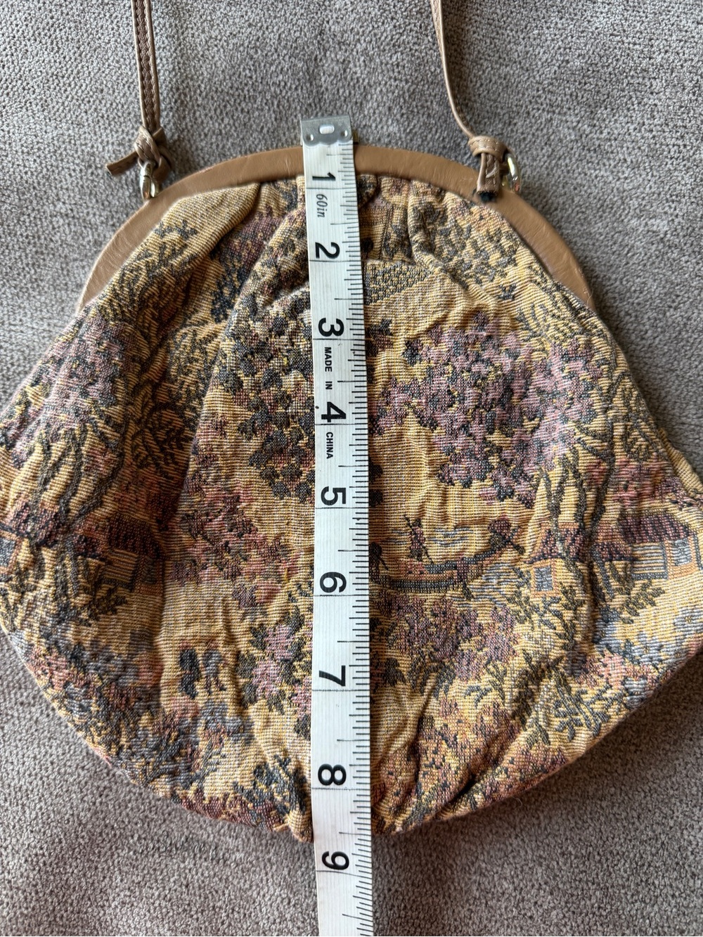 VINTAGE Daffodil Tapestry Style Bag - Picture 4 of 9